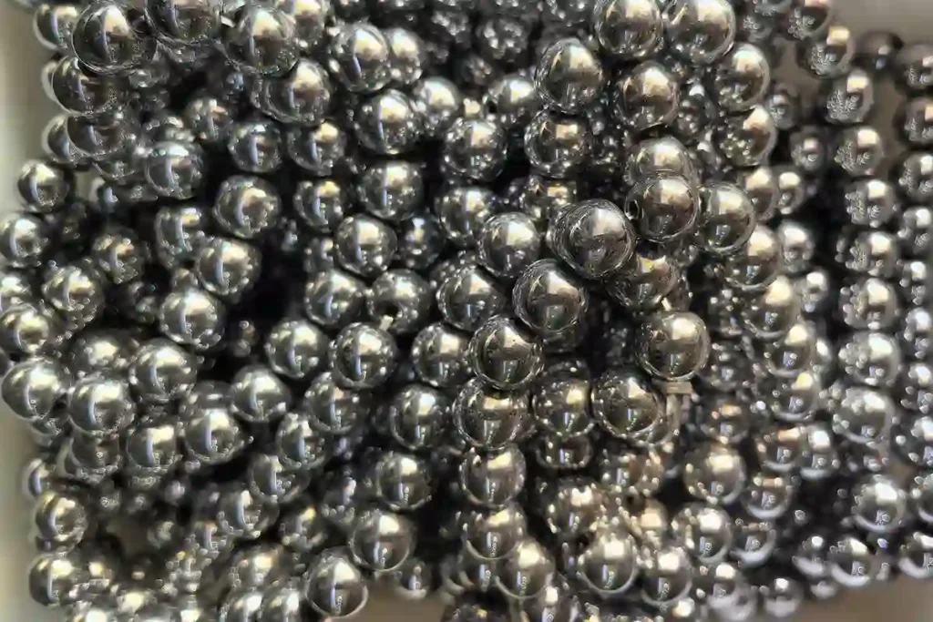 Silver Hematite Bracelet Benefits with Polished Round Beads