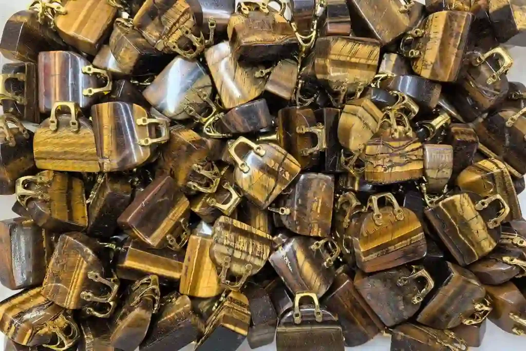 Tiger Eye Stone Meaning Natural Polished Stones in Wholesale Bag
