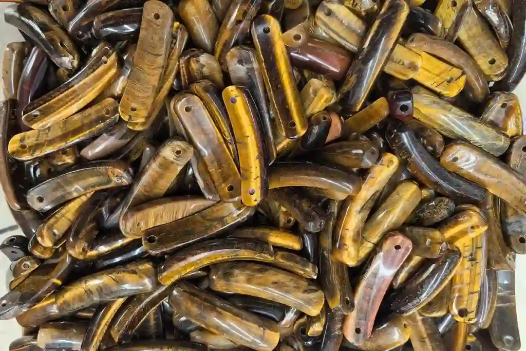 Tiger Eye Stone Meaning Polished Tiger Eye Charms for Jewelry