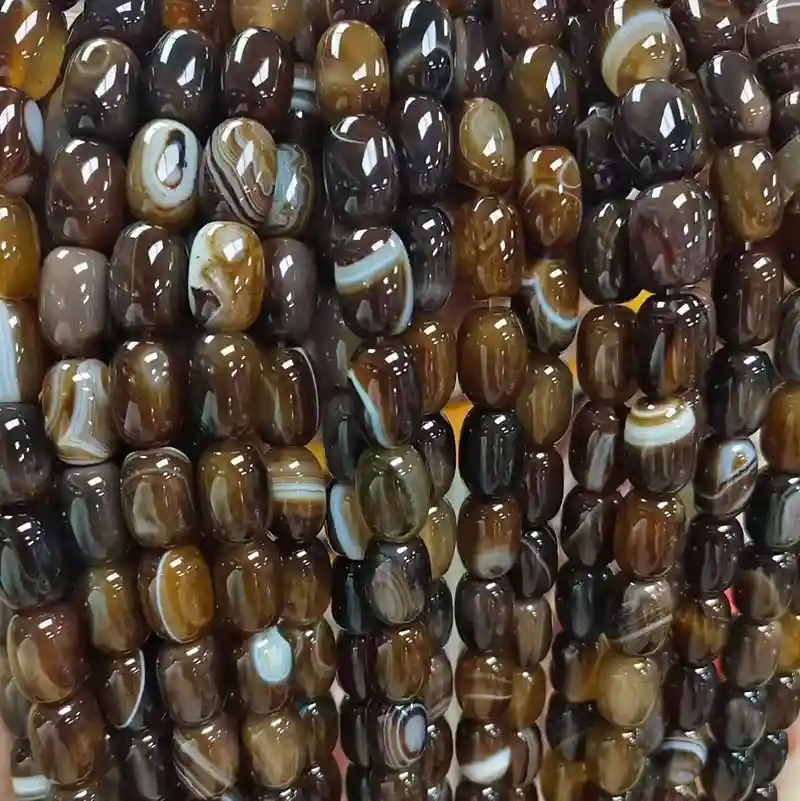 Agate Meaning with polished coffee agate tumbled crystal beads