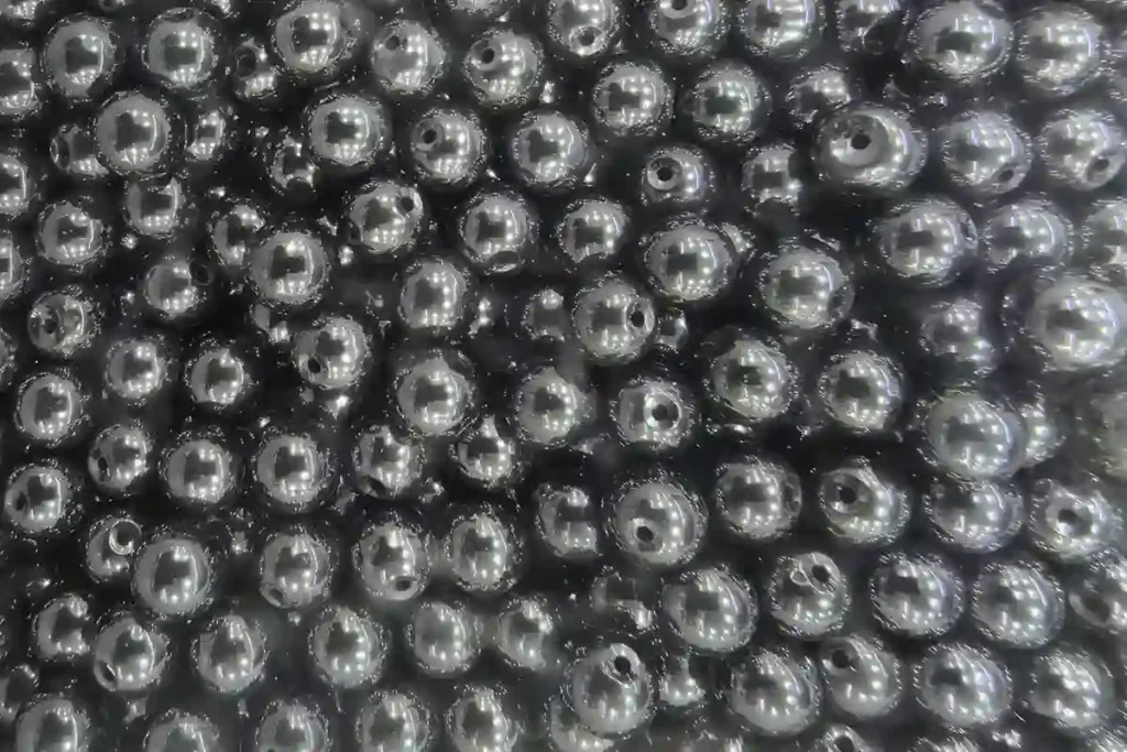 Hematite Benefits with polished metallic gray round beads for wholesale jewelry designs