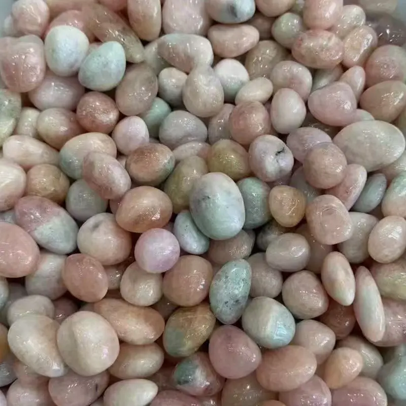 Morganite Tumbled Stone Wholesale collection in natural pink tones