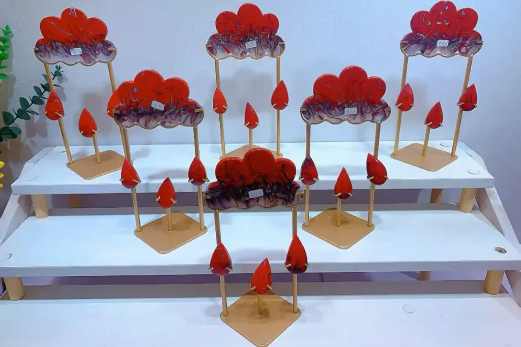 Red Agate Meaning – red agate cloud and raindrop jewelry set