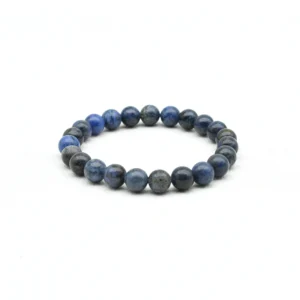Dumortierite Bracelet Wholesale with 8mm round beads arranged in a circle